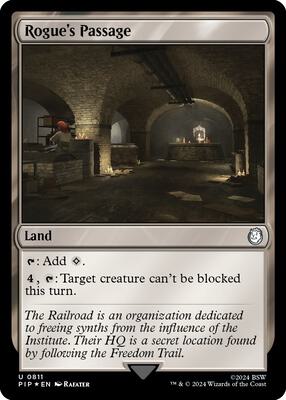 Rogue's Passage (Surge Foil) card from Universes Beyond: Fallout
