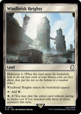 Windbrisk Heights card from Universes Beyond: Fallout