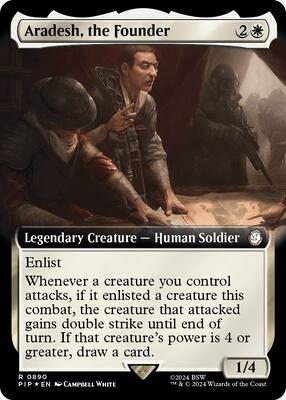 Aradesh, the Founder (Extended Art) (Surge Foil) card from Universes Beyond: Fallout