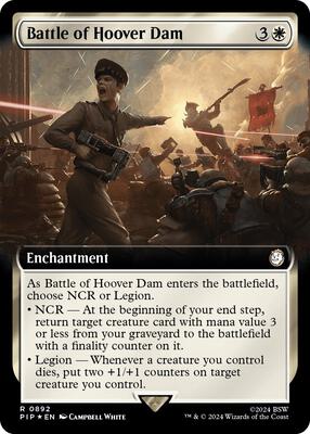 Battle of Hoover Dam (Extended Art) (Surge Foil) card from Universes Beyond: Fallout