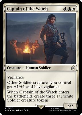 Captain of the Watch card from Universes Beyond: Fallout
