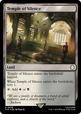 Temple of Silence (Surge Foil) card from Universes Beyond: Fallout