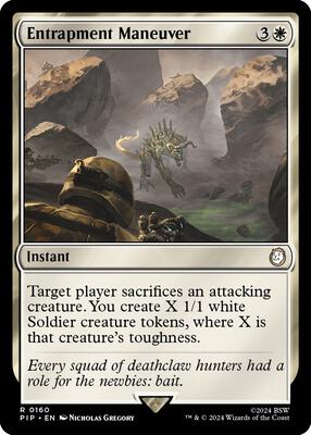 Entrapment Maneuver card from Universes Beyond: Fallout
