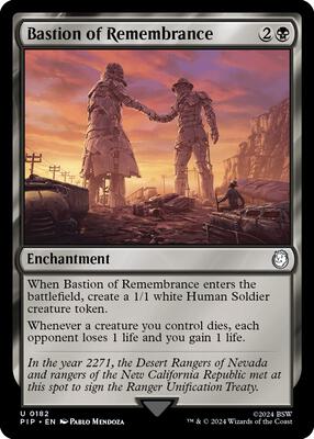 Bastion of Remembrance card from Universes Beyond: Fallout