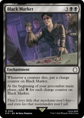 Black Market card from Universes Beyond: Fallout