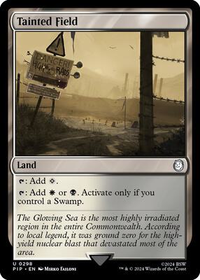 Tainted Field card from Universes Beyond: Fallout