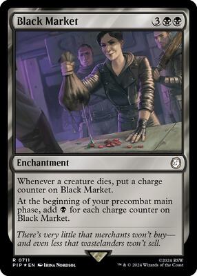 Black Market (Surge Foil) card from Universes Beyond: Fallout