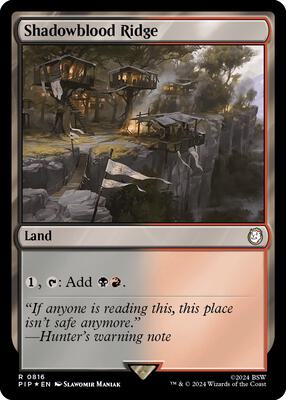 Shadowblood Ridge (Surge Foil) card from Universes Beyond: Fallout