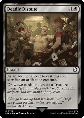 Deadly Dispute (Surge Foil) card from Universes Beyond: Fallout