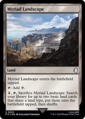 Myriad Landscape (Surge Foil) card from Universes Beyond: Fallout