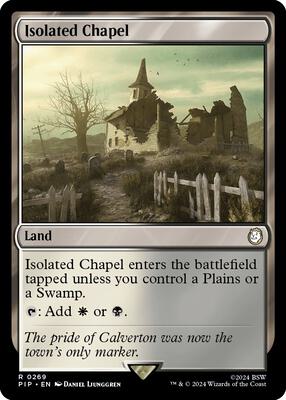 Isolated Chapel card from Universes Beyond: Fallout