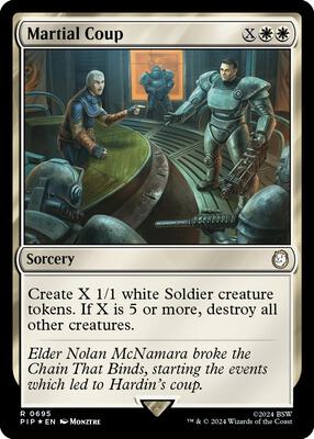 Martial Coup (Surge Foil) card from Universes Beyond: Fallout