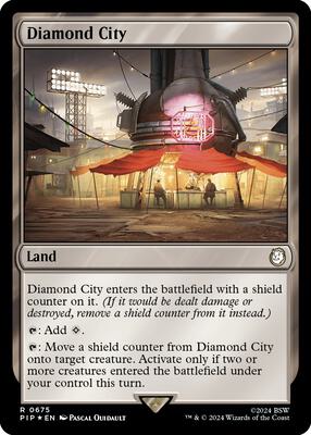 Diamond City (Surge Foil) card from Universes Beyond: Fallout