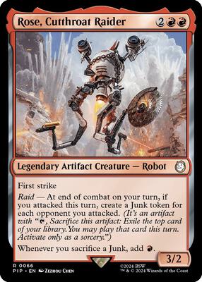 Rose, Cutthroat Raider card from Universes Beyond: Fallout