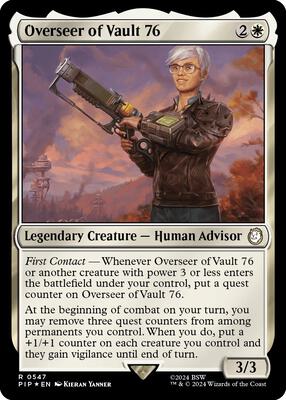 Overseer of Vault 76 (Surge Foil) card from Universes Beyond: Fallout
