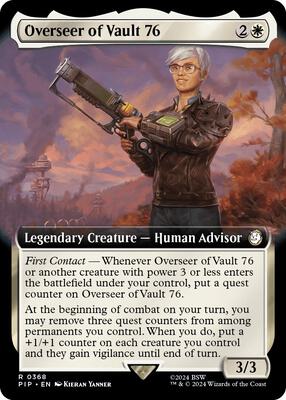 Overseer of Vault 76 (Extended Art) card from Universes Beyond: Fallout