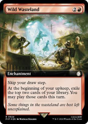 Wild Wasteland (Extended Art) (Surge Foil) card from Universes Beyond: Fallout