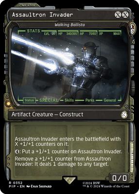 Assaultron Invader - Walking Ballista (Showcase) card from Universes Beyond: Fallout