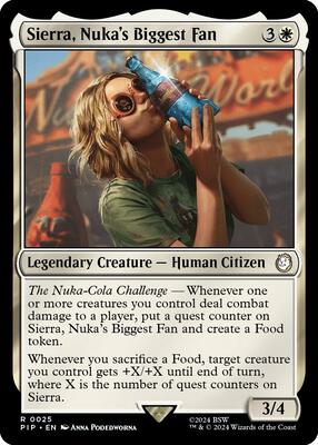 Sierra, Nuka's Biggest Fan card from Universes Beyond: Fallout
