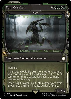 Fog Crawler - Vigor (Showcase) card from Universes Beyond: Fallout