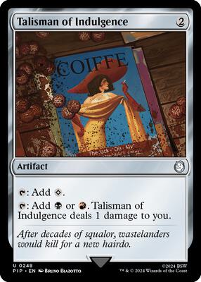 Talisman of Indulgence card from Universes Beyond: Fallout