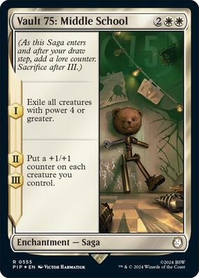 Vault 75: Middle School (Surge Foil) card from Universes Beyond: Fallout