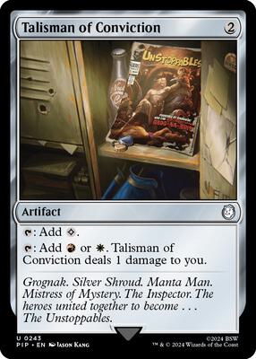 Talisman of Conviction card from Universes Beyond: Fallout