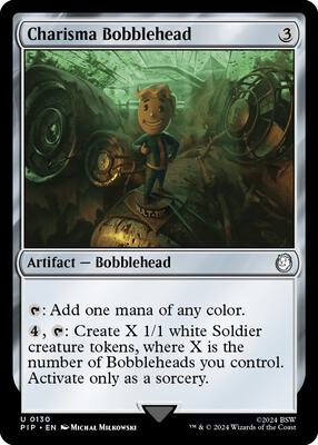 Charisma Bobblehead card from Universes Beyond: Fallout