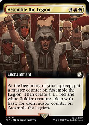 Assemble the Legion (Extended Art) card from Universes Beyond: Fallout