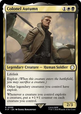 Colonel Autumn card from Universes Beyond: Fallout