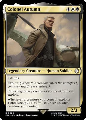 Colonel Autumn (Surge Foil) card from Universes Beyond: Fallout