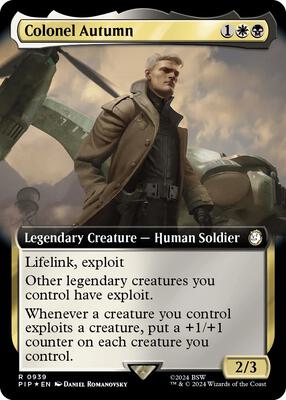 Colonel Autumn (Extended Art) (Surge Foil) card from Universes Beyond: Fallout