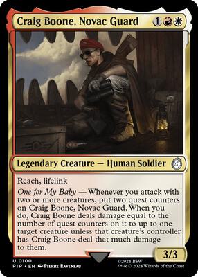 Craig Boone, Novac Guard card from Universes Beyond: Fallout