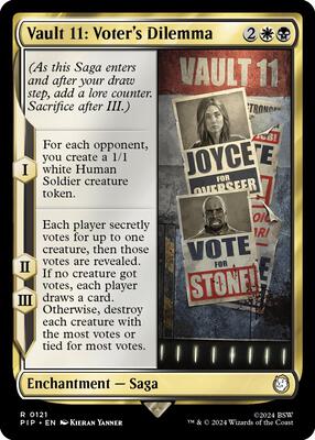 Vault 11: Voter's Dilemma card from Universes Beyond: Fallout