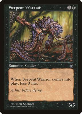 Serpent Warrior card from Stronghold