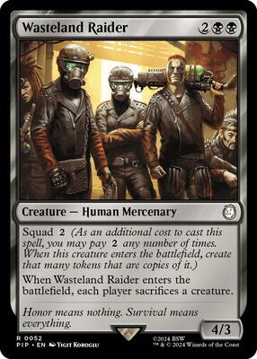 Wasteland Raider card from Universes Beyond: Fallout