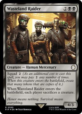 Wasteland Raider (Surge Foil) card from Universes Beyond: Fallout