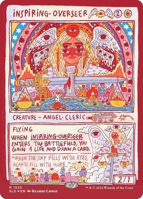 Inspiring Overseer (Rainbow Foil) card from Secret Lair Drop Series
