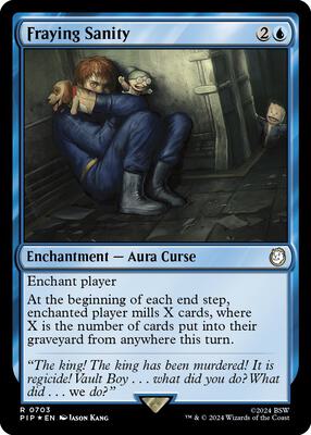 Fraying Sanity (Surge Foil) card from Universes Beyond: Fallout