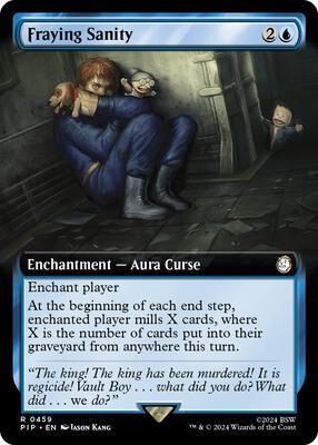 Fraying Sanity (Extended Art) card from Universes Beyond: Fallout