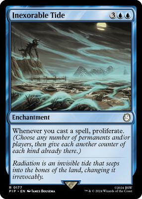 Inexorable Tide card from Universes Beyond: Fallout