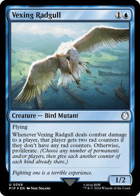 Vexing Radgull (Surge Foil) card from Universes Beyond: Fallout