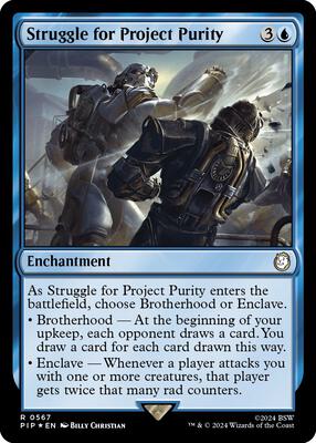 Struggle for Project Purity (Surge Foil) card from Universes Beyond: Fallout