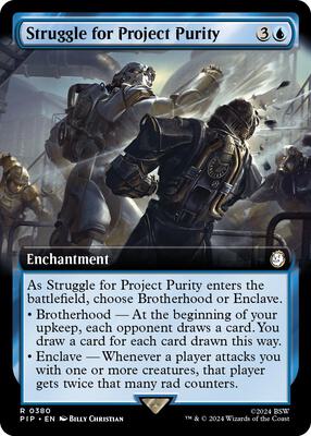 Struggle for Project Purity (Extended Art) card from Universes Beyond: Fallout