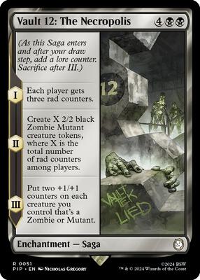 Vault 12: The Necropolis card from Universes Beyond: Fallout