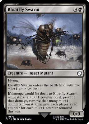 Bloatfly Swarm (Surge Foil) card from Universes Beyond: Fallout