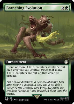 Branching Evolution (Extended Art) card from Universes Beyond: Fallout