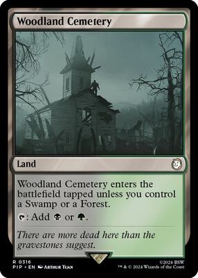 Woodland Cemetery card from Universes Beyond: Fallout