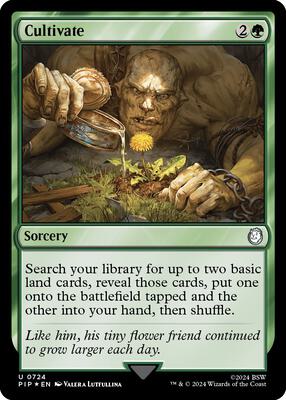Cultivate (Surge Foil) card from Universes Beyond: Fallout