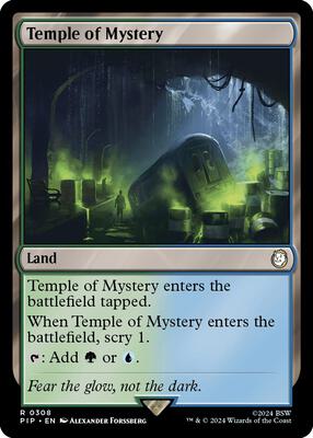 Temple of Mystery card from Universes Beyond: Fallout